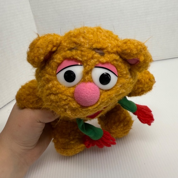 1987 McDonalds Muppet Babies Fozzie Bear Vintage Christmas Plush Toy Jim Henson - Picture 7 of 7